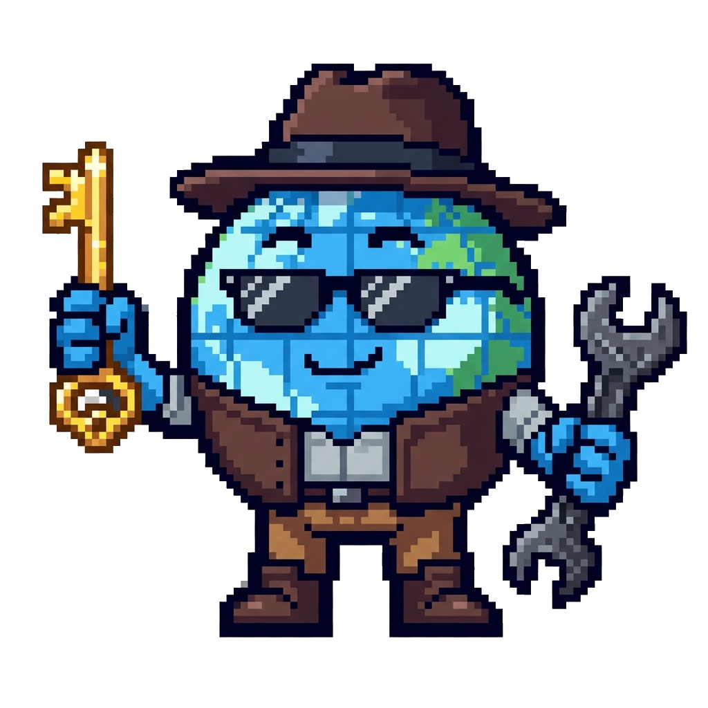 Languy with his toolkit